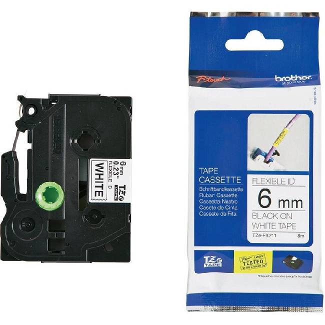 Лента для наклеек эластичная Brother TZE-FX211