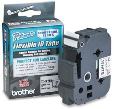 Лента для наклеек эластичная Brother TZE-FX251