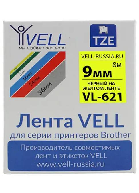 Лента Vell VL-621 (Brother TZE-621