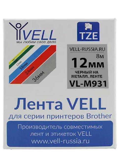 Лента Vell VL-M931 (Brother TZE-M931