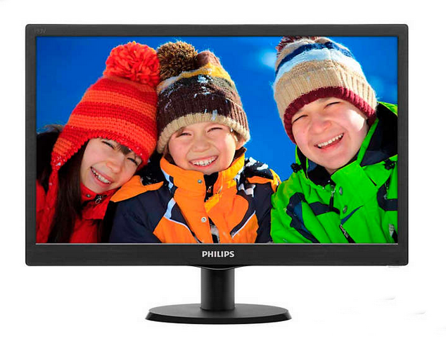 Монитор  18.5 Philips 193V5LSB2/10(62) Black