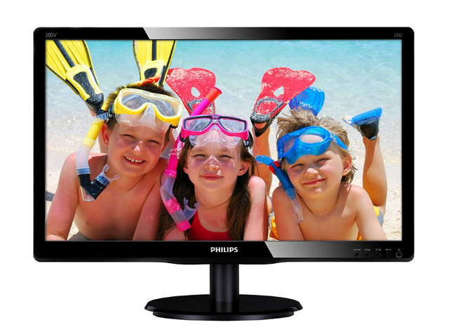 Монитор  19.53 Philips 200V4QSBR/00(01) Black