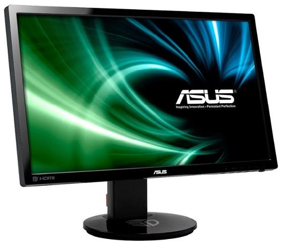 Монитор  23.6 Asus VG248QE glossy black (90LMGG001Q022B1C)