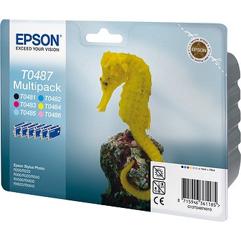 Набор цветных картриджей Epson T0487 для R200