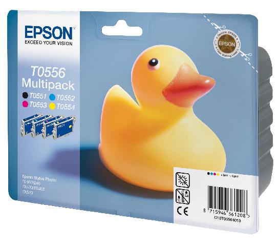 Набор цветных картриджей Epson T0556 для RX520