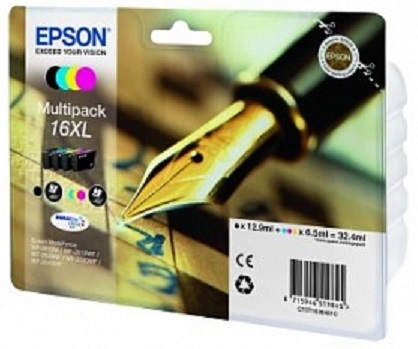 Набор цветных картриджей повышенной емкости Epson 16XL (C13T16364010)