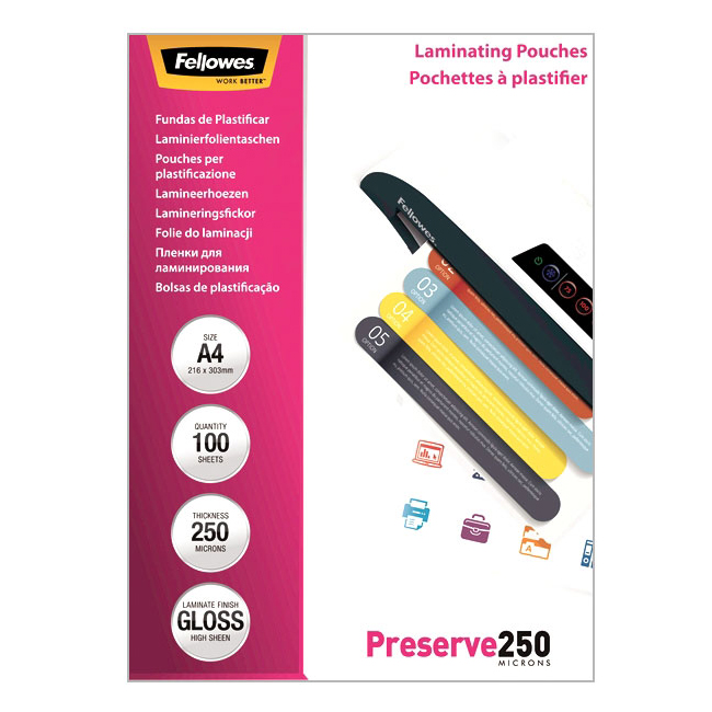 пакетная пленка для ламинирования  Fellowes A4