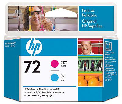 Печатающая головка HP Print Head №72 Magenta & Cyan  (C9383A)