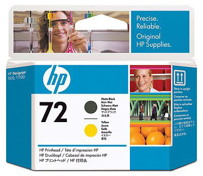 Печатающая головка HP Print Head №72 Matte Black & Yellow (C9384A)