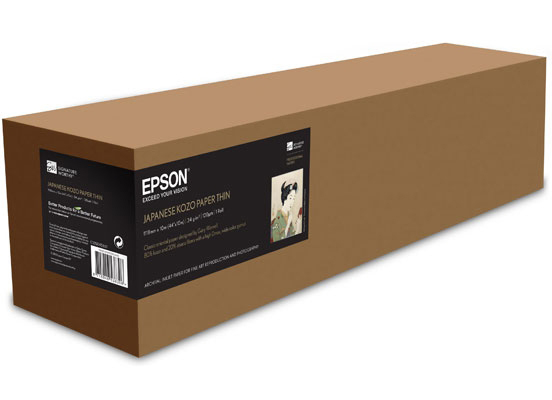 Рулонная бумага для плоттера с покрытием  Epson Japanese Kozo Paper Thin 17 34 г/м2