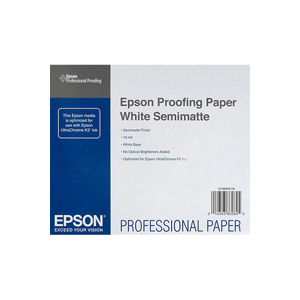 Рулонная бумага для плоттера с покрытием  Epson Proofing Paper White Semimatte 44