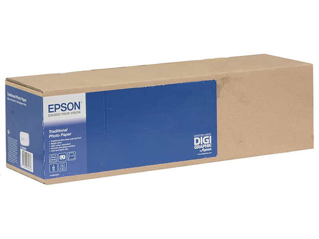 Рулонная бумага для плоттера с покрытием  Epson Traditional Photo Paper 24 300 г/м2
