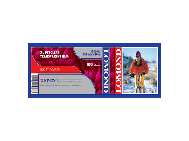 Рулонная пленка для печати  Lomond XL Pet Clear Film 100 мкм