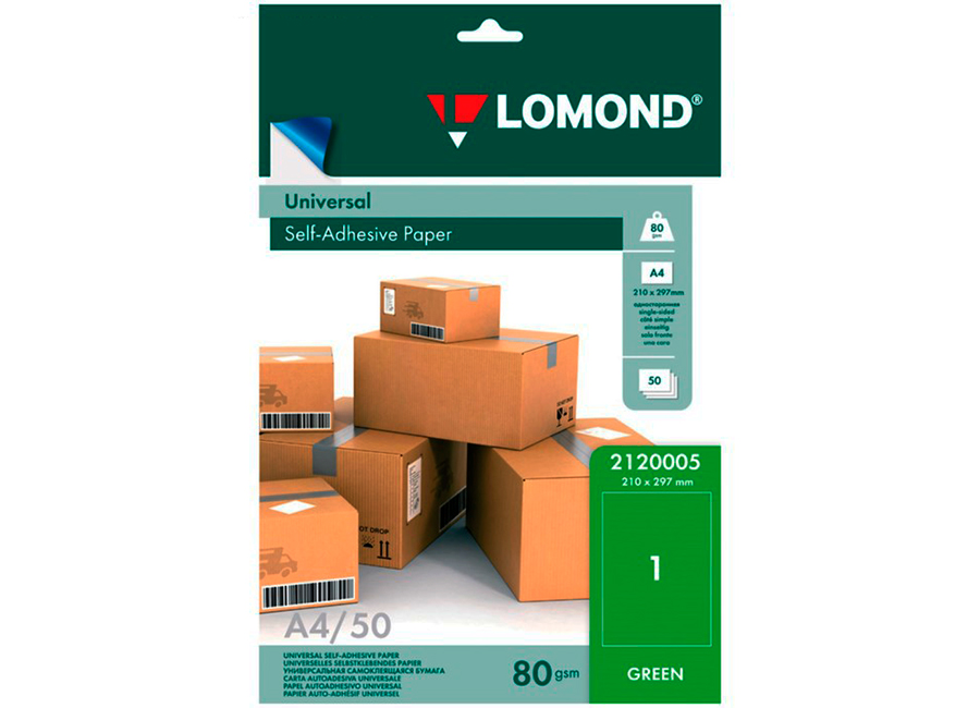 Самоклеящаяся бумага Lomond для этикеток