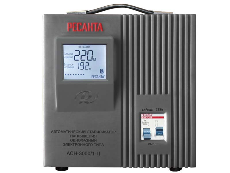 Стабилизатор напряжения  Ресанта АСН-3000/1-Ц