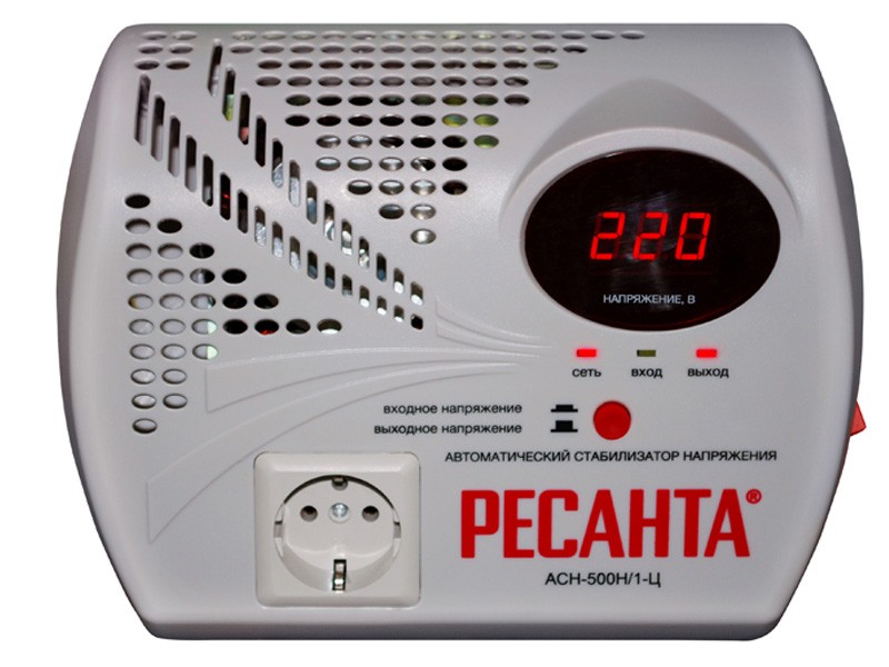 Стабилизатор напряжения  Ресанта АСН-500Н/1-Ц