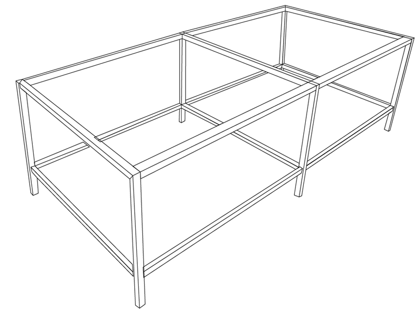 Стол Cutting Bench 300 для резака KeenCut Javelin Integra (2.6 м)