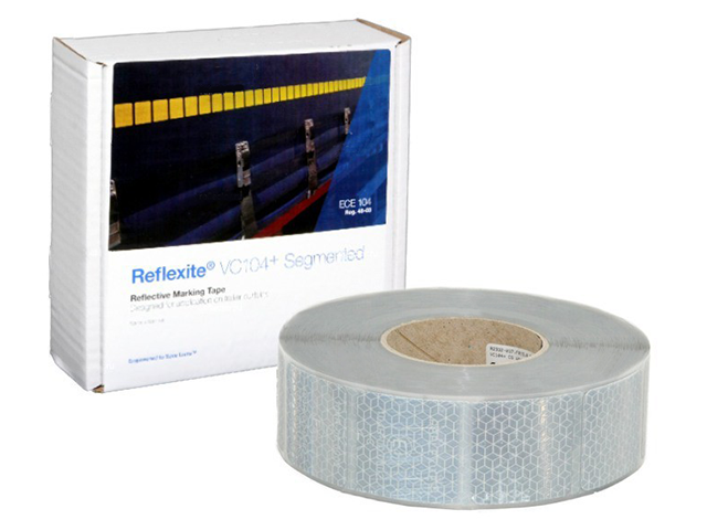 Светоотражающая лента  Oralite (Reflexite) VC104+ Curtain Grade Segmented для мягкого тента