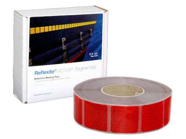 Светоотражающая лента  Oralite (Reflexite) VC104+ Curtain Grade Segmented для мягкого тента