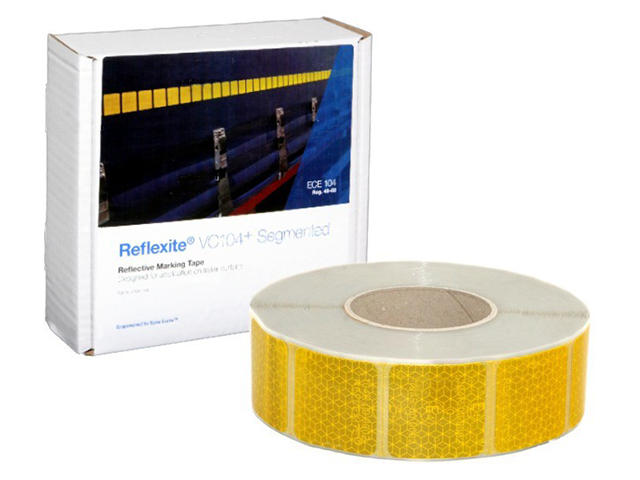Светоотражающая лента  Oralite (Reflexite) VC104+ Curtain Grade Segmented для мягкого тента