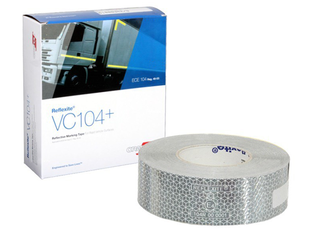 Светоотражающая лента  Oralite (Reflexite) VC104+ Rigid Grade для жесткого борта