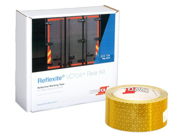 Светоотражающая лента  Oralite (Reflexite) VC104+ Rigid Grade для жесткого борта