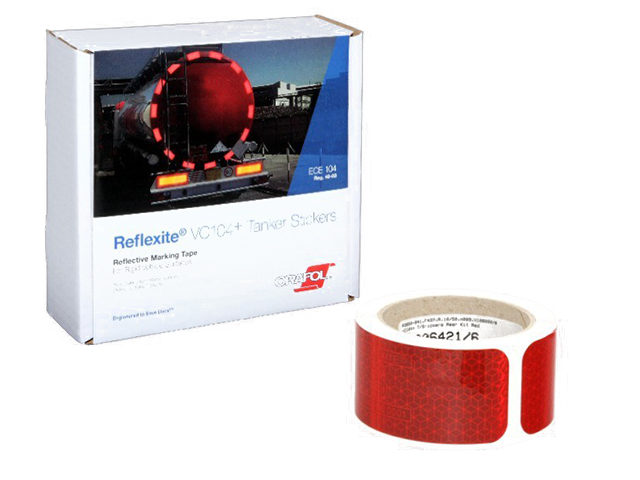 Светоотражающая лента  Oralite (Reflexite) VC104+ Rigid Grade Tanker Stickers для жесткого борта