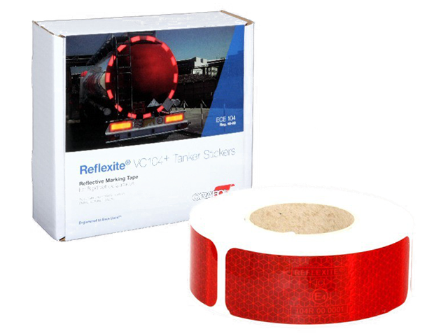 Светоотражающая лента  Oralite (Reflexite) VC104+ Rigid Grade Tanker Stickers для жесткого борта