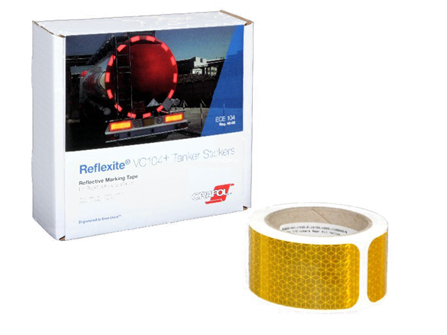 Светоотражающая лента  Oralite (Reflexite) VC104+ Rigid Grade Tanker Stickers для жесткого борта