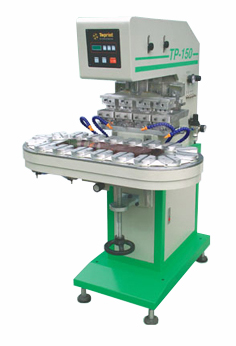 Тампонный станок  Toprint TP-150/4 четырехкрасочный с конвейерной подачей