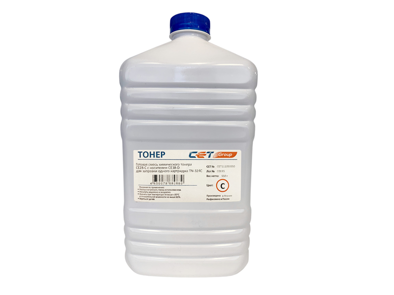 Тонер (CPT) + носитель CE28 TN-324C для KONICA MINOLTA Bizhub C258/308/368 (Japan) Cyan
