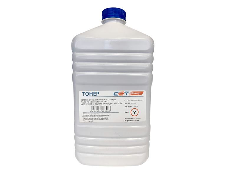 Тонер (CPT) + носитель CE28 TN-324Y для KONICA MINOLTA Bizhub C258/308/368 (Japan) Yellow