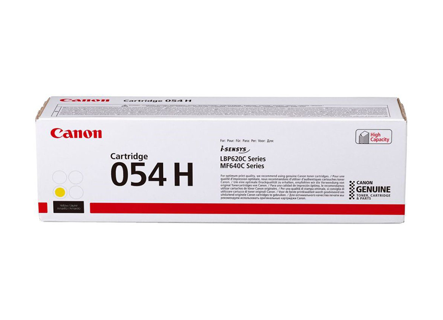 Тонер-картридж Canon 054H Y (3025C002)