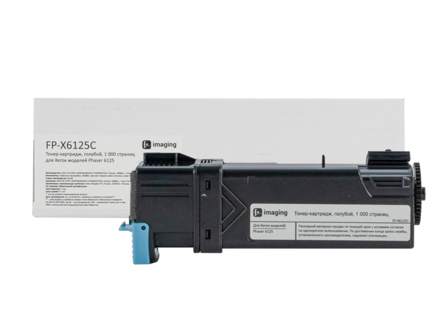 Тонер-картридж F+ Imaging FP-X6125C голубой