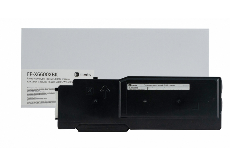 Тонер-картридж F+ Imaging FP-X6600XBK черный