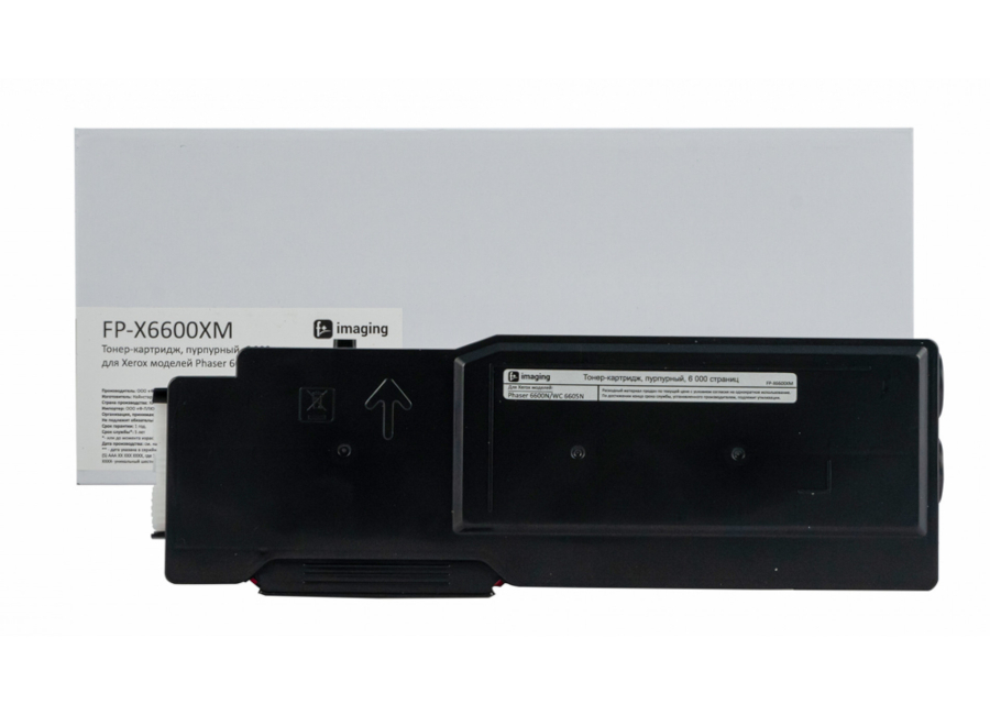 Тонер-картридж F+ Imaging FP-X6600XM пурпурный