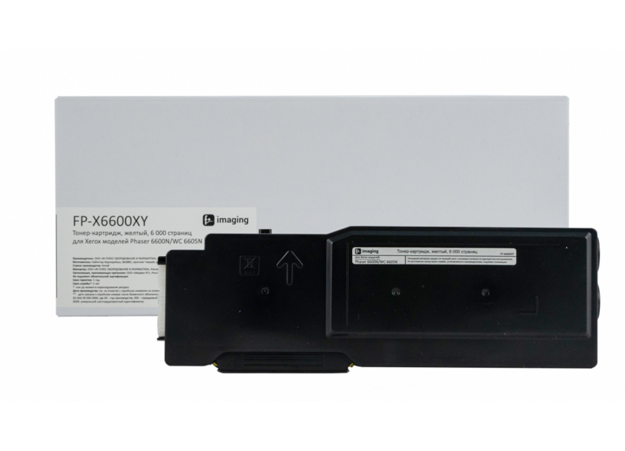 Тонер-картридж F+ Imaging FP-X6600XY желтый