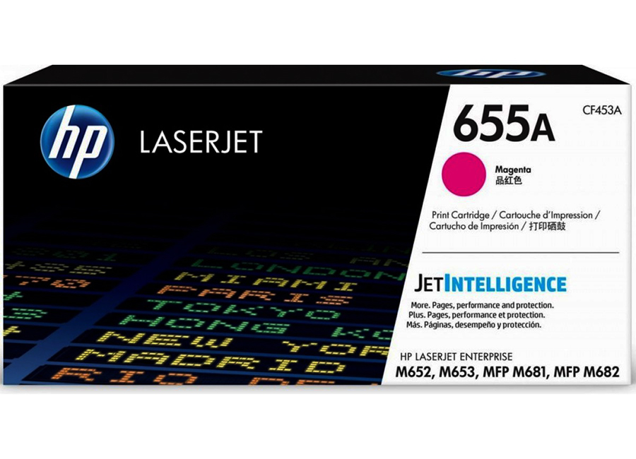 Тонер-картридж HP LaserJet 655A пурпурный (CF453A)