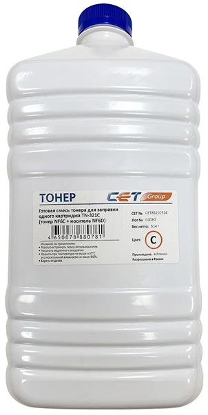 Тонер NF6C + носитель NF6D TN-321C для KONICA MINOLTA Bizhub C224/284/364 (CET) Cyan