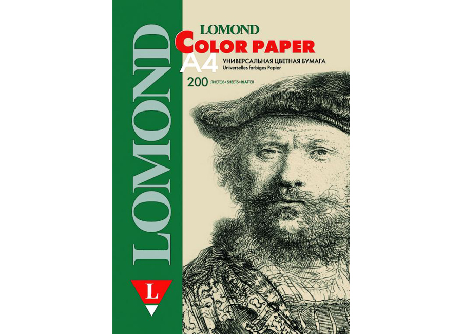 Цветная бумага  Lomond Red (красный)
