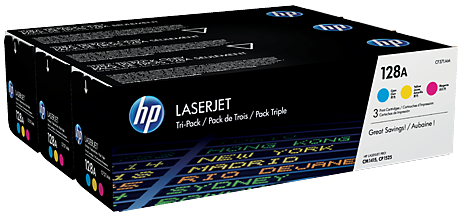 Упаковка картриджей HP 128A CF371AM